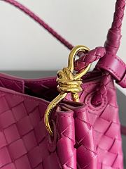 Fortok Woman Bottega Veneta Small Parachute Hot Pink 29.5*18.5*17.5cm - 6