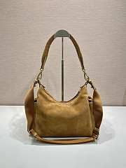 Fortok Large Prada Explore suede bag Cinnamon 32 x 22 x 11.5 cm - 6