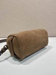 Fortok Prada Suede Shoulder Bag Cocoa Brown 24 x 11 x 11cm - 5