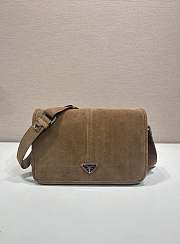 Fortok Prada Suede shoulder bag Cocoa Brown 30 x 20 x 11cm - 1