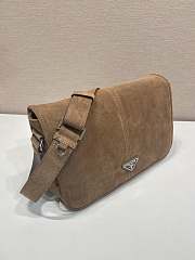 Fortok Prada Suede shoulder bag Cocoa Brown 30 x 20 x 11cm - 2
