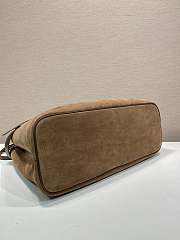 Fortok Prada Buckle suede bag with belt Cocoa Brown 48 x 34 x 18 cm - 5
