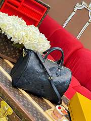 Fortok Louis Vuitton Soft Speedy Bag Black 30x21x17cm  - 6