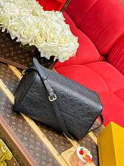 Fortok Louis Vuitton Soft Speedy Bag Black 30x21x17cm  - 2