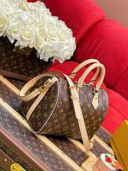Fortok Louis Vuitton Soft Speedy Bag Monogram Brown 30x21x17cm  - 6