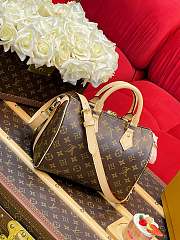Fortok Louis Vuitton Soft Speedy Bag Monogram Brown 30x21x17cm  - 4