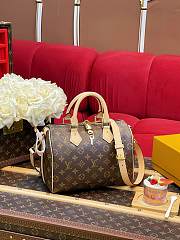 Fortok Louis Vuitton Soft Speedy Bag Monogram Brown 30x21x17cm  - 5