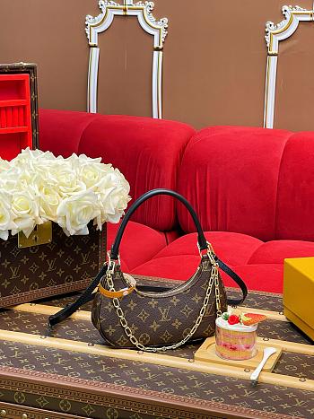 Fortok Louis Vuitton Catchy Bag Monogram Brown 10 x 6 x 24cm