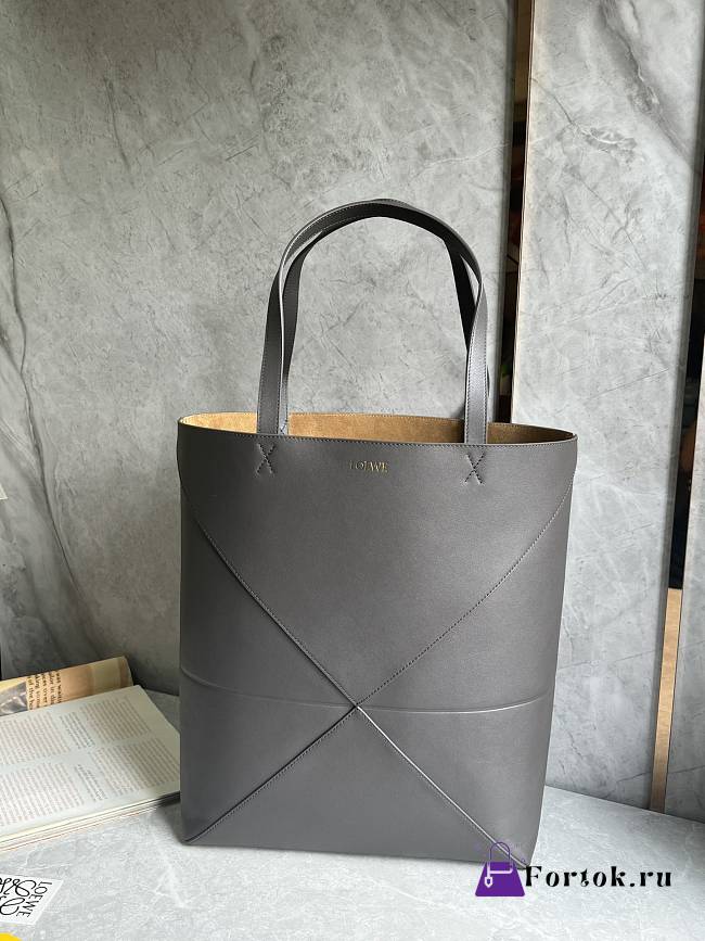 Fortok Loewe Puzzle Fold Tote Black 42 x 41 x 18cm  - 1