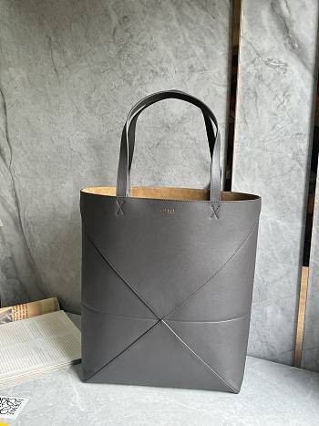 Fortok Loewe Puzzle Fold Tote Black 42 x 41 x 18cm 