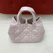 Fortok Dior Toujours bag Pink Macrocannage Calfskin 28x21x19cm - 6