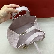 Fortok Dior Toujours bag Pink Macrocannage Calfskin 28x21x19cm - 3