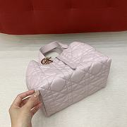 Fortok Dior Toujours bag Pink Macrocannage Calfskin 28x21x19cm - 2
