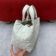 Fortok Dior Toujours bag Latte Macrocannage Calfskin28x21x19cm  - 4