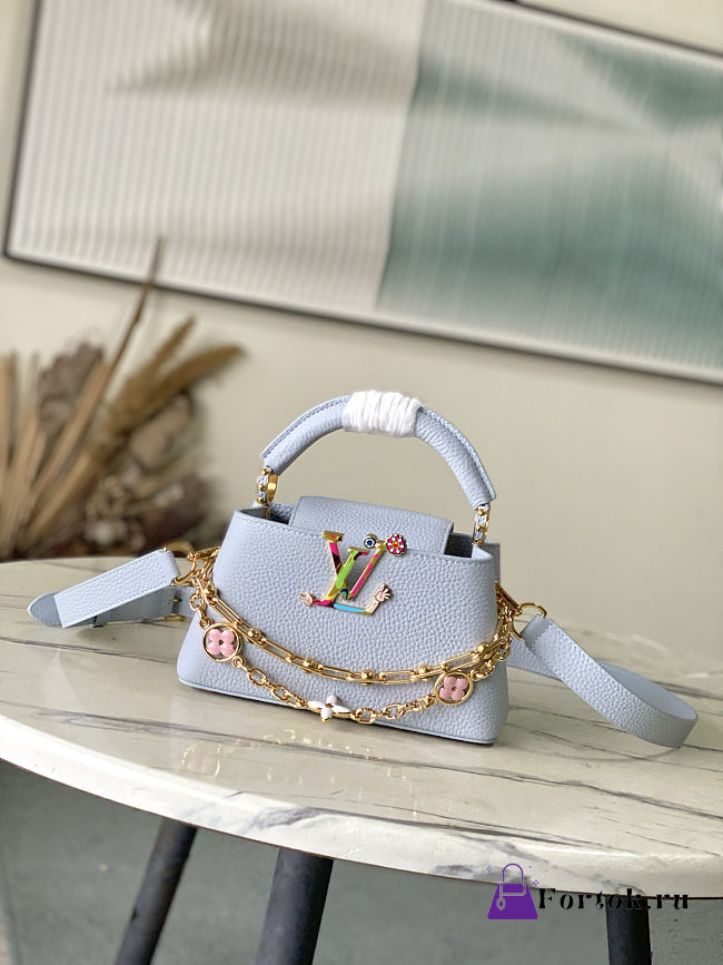 Fortok Louis Vuitton LV X Tm Capucines East-west Mini Blue 22 x 12 x 8 cm - 1