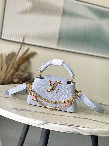 Fortok Louis Vuitton LV X Tm Capucines East-west Mini Blue 22 x 12 x 8 cm