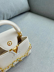 Fortok Louis Vuitton Capucines White Mini 22 cm - 5