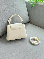 Fortok Louis Vuitton Capucines White Mini 22 cm - 3