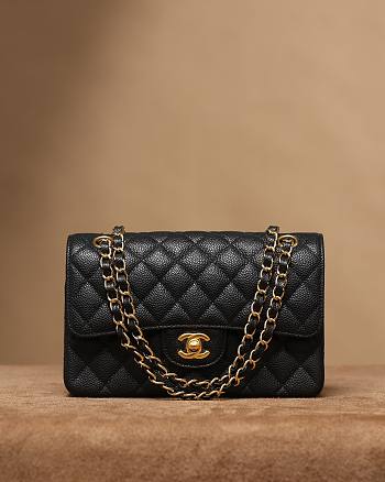 Fortok Chanel Flap Bag Caviar 14.5 x 23 x 6cm