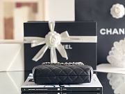 Fortok Chanel 25C Mini Tote Bag in black caviar 11x20x4cm - 5