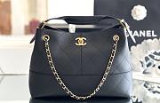 Fortok Chanel 25 Tote Bag Black 36:24:14cm - 6