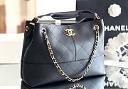 Fortok Chanel 25 Tote Bag Black 36:24:14cm - 3