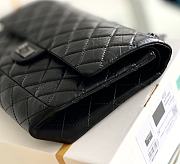 Fortok Chanel 2.55 CoCo black Silver Hardware 28cm - 3
