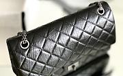 Fortok Chanel 2.55 CoCo black Silver Hardware 28cm - 4