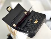 Fortok Chanel 2.55 CoCo black Gold Hardware 24cm - 6