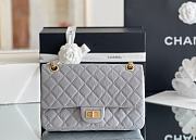 Fortok Chanel 2.55 CoCo Grey Gold Hardware 24cm  - 1