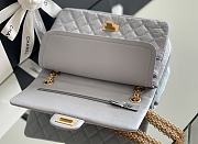 Fortok Chanel 2.55 CoCo Grey Gold Hardware 24cm  - 6