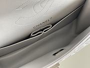 Fortok Chanel 2.55 CoCo Grey Silver Hardware 24cm  - 6