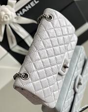 Fortok Chanel 2.55 CoCo Grey Silver Hardware 24cm  - 3