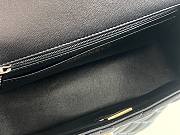 Fortok Chanl Flap Bag With Top Handle Mini Black 13 x 20 x 9cm - 6
