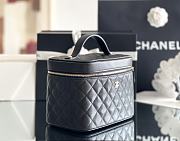 Fortok Chanel Vanity Case Top Handle Black 15 x 20.5 x 13cm - 2