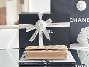 Fortok Chanel WOC classic wealthy bag milk tea color Gold chain small bag 12*19*4cm - 5