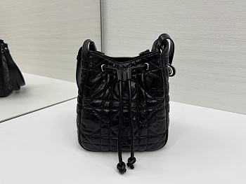 Fortok Dior  D-Motion Bucket Bag Black 18.5x20.5x11cm