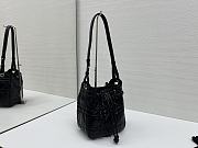 Fortok Dior  D-Motion Bucket Bag Black 18.5x20.5x11cm - 6