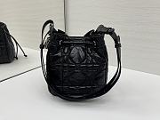 Fortok Dior  D-Motion Bucket Bag Black 18.5x20.5x11cm - 4