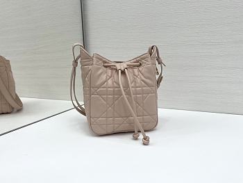 Fortok Dior  D-Motion Bucket Bag Beige 18.5x20.5x11cm