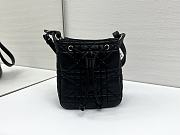 Fortok Dior  D-Motion Bucket Bag Black Gold Hardware 18.5x20.5x11cm - 6