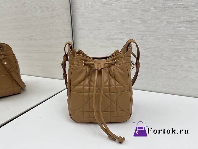 Fortok Dior  D-Motion Bucket Bag Brown 18.5x20.5x11cm - 1