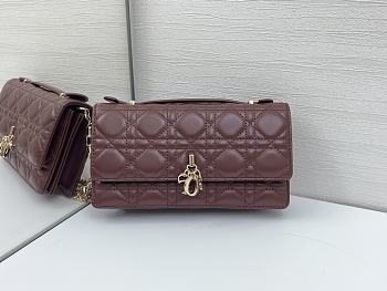 Fortok Dior My Dior Mini Bag Plum 21 x 11.5 x 4.5cm 