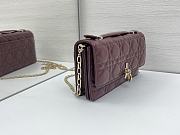 Fortok Dior My Dior Mini Bag Plum 21 x 11.5 x 4.5cm  - 5