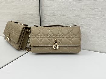 Fortok Dior My Dior Mini Bag Green Grey 21 x 11.5 x 4.5cm