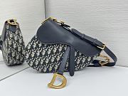 Fortok Dior Saddle bag Oblique Dark Black 24 x 20 x 7cm - 1