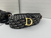 Fortok Dior Saddle bag Oblique Dark Black 24 x 20 x 7cm - 2