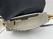 Fortok Dior Saddle bag Oblique Dark Black 24 x 20 x 7cm - 5