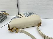 Fortok Dior Saddle bag Oblique White 24 x 20 x 7cm - 5