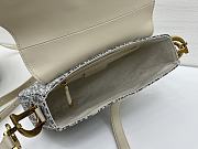 Fortok Dior Saddle bag Oblique White 24 x 20 x 7cm - 4